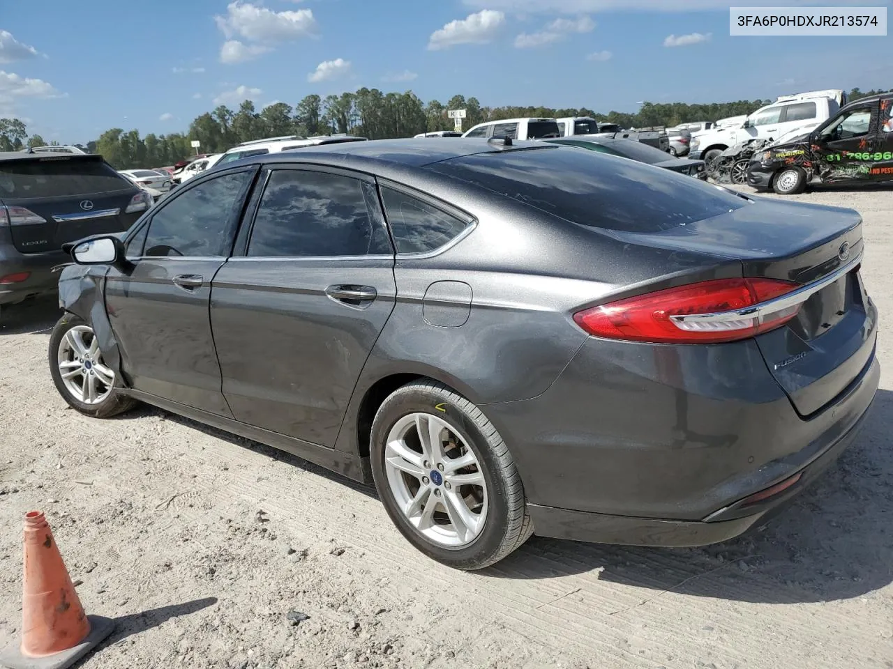 2018 Ford Fusion Se VIN: 3FA6P0HDXJR213574 Lot: 76807834