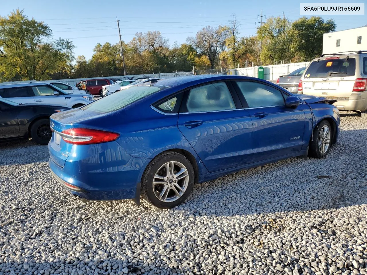 2018 Ford Fusion Se Hybrid VIN: 3FA6P0LU9JR166609 Lot: 76996014