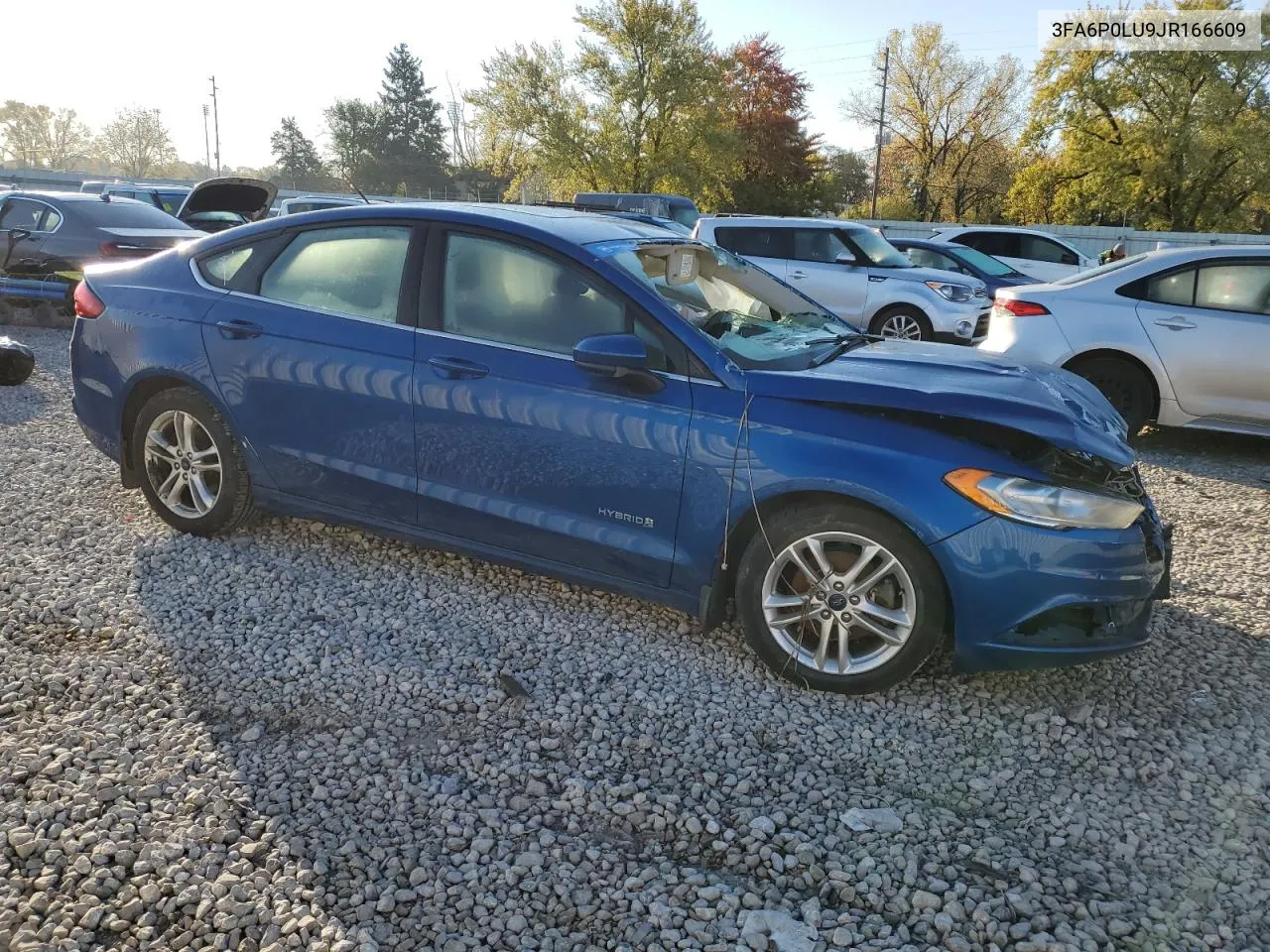 2018 Ford Fusion Se Hybrid VIN: 3FA6P0LU9JR166609 Lot: 76996014