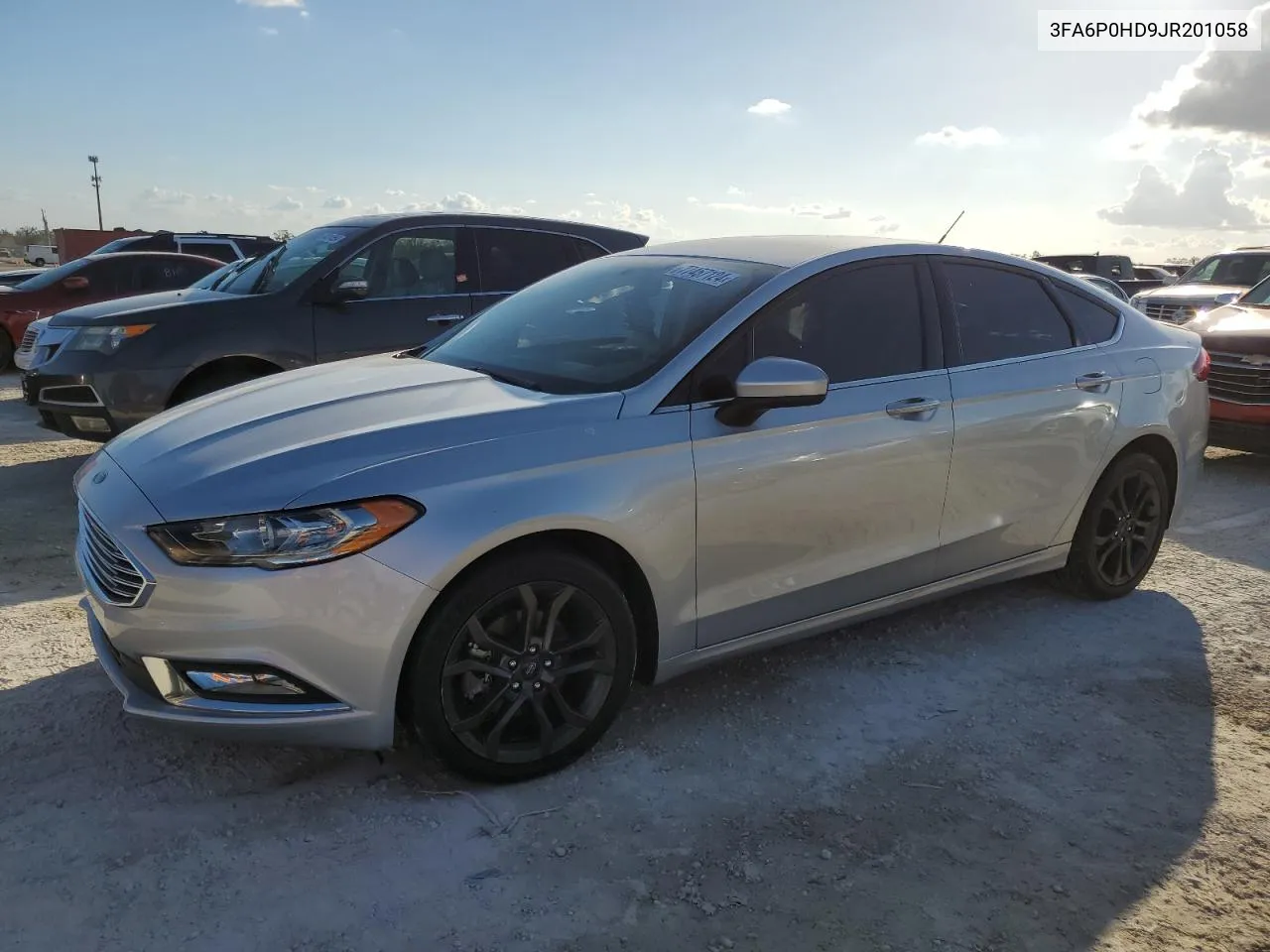 2018 Ford Fusion Se VIN: 3FA6P0HD9JR201058 Lot: 77457124