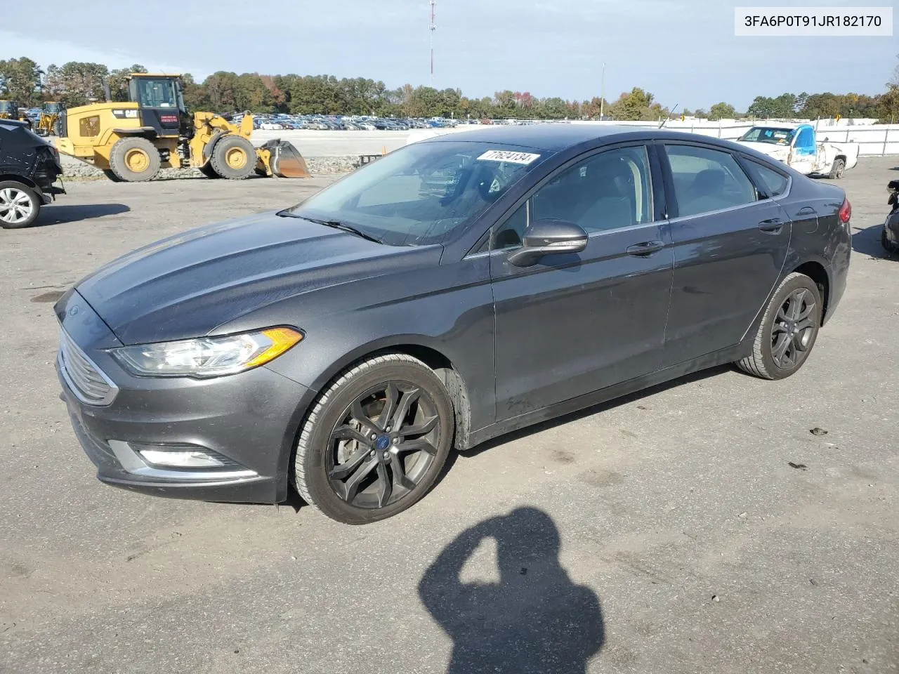 2018 Ford Fusion Se VIN: 3FA6P0T91JR182170 Lot: 77624134