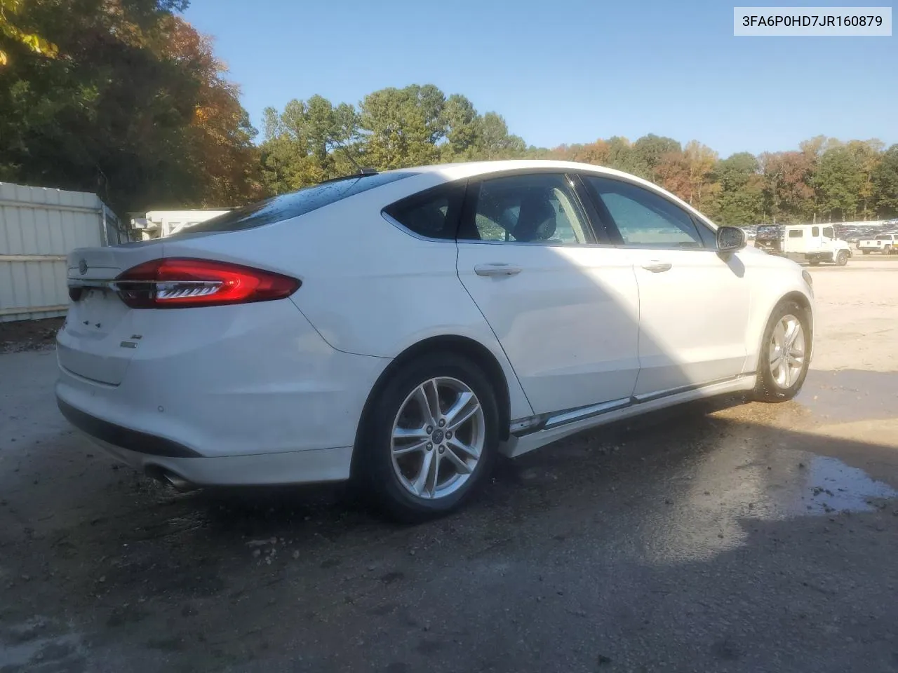 2018 Ford Fusion Se VIN: 3FA6P0HD7JR160879 Lot: 77639124