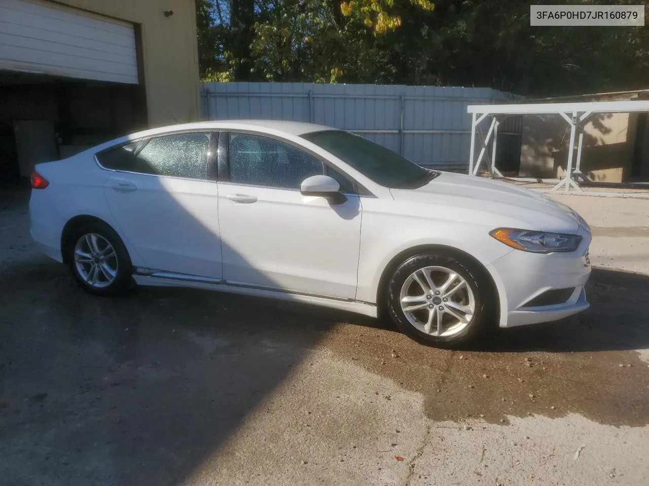 2018 Ford Fusion Se VIN: 3FA6P0HD7JR160879 Lot: 77639124