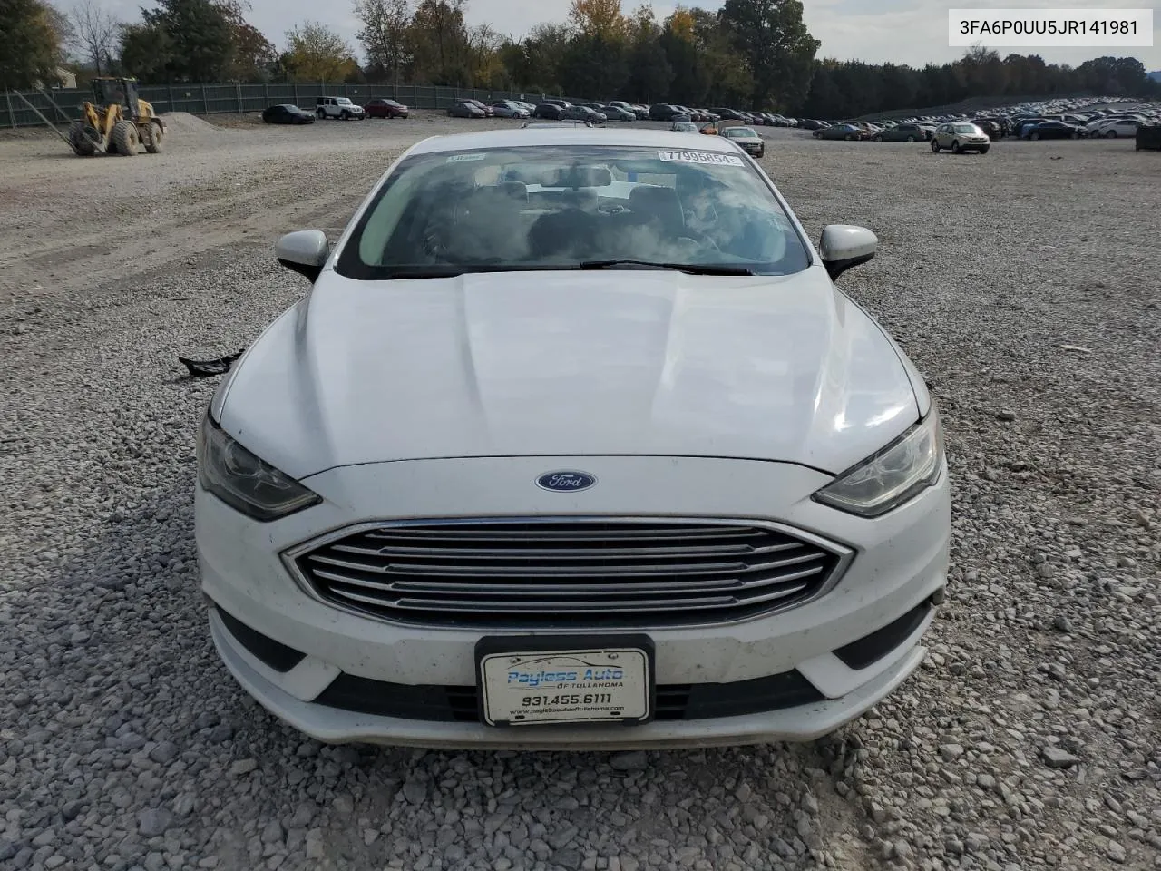 3FA6P0UU5JR141981 2018 Ford Fusion S Hybrid