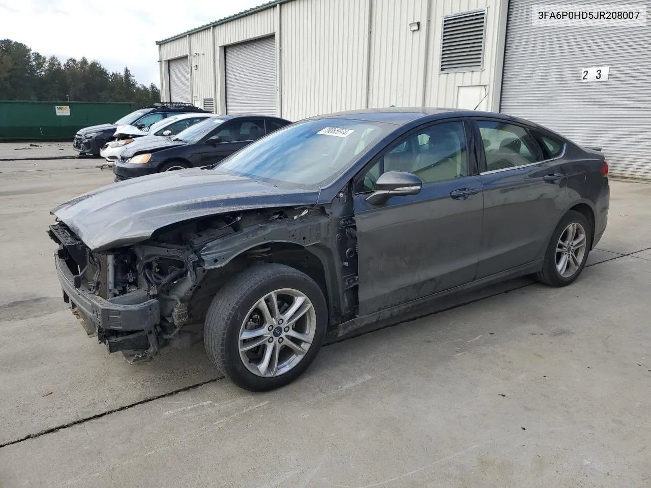 2018 Ford Fusion Se VIN: 3FA6P0HD5JR208007 Lot: 78065974