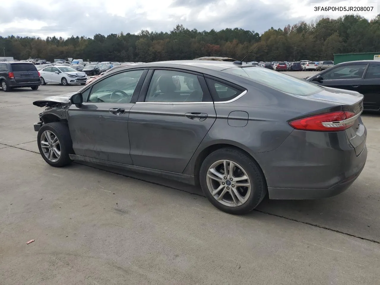 2018 Ford Fusion Se VIN: 3FA6P0HD5JR208007 Lot: 78065974