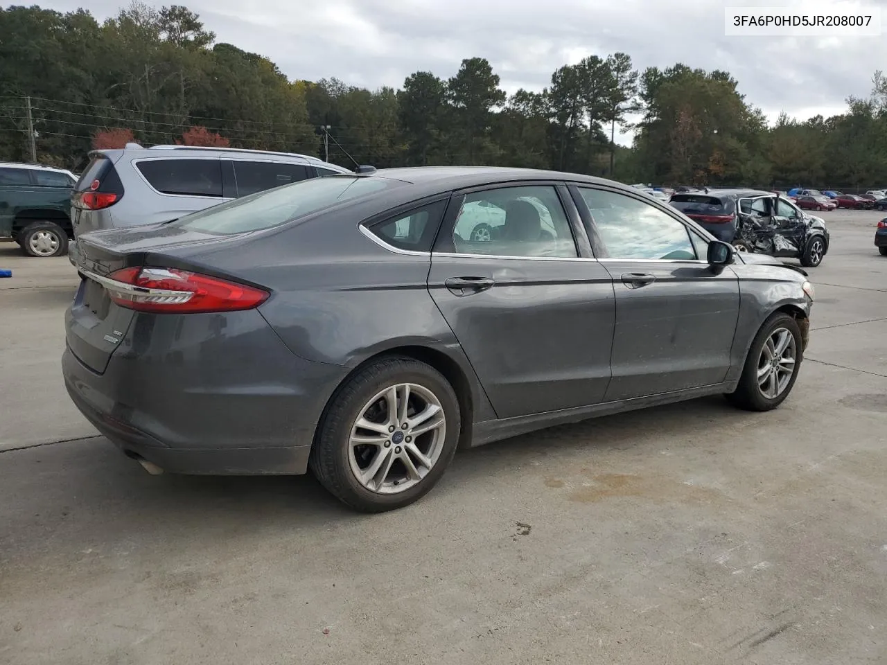 2018 Ford Fusion Se VIN: 3FA6P0HD5JR208007 Lot: 78065974