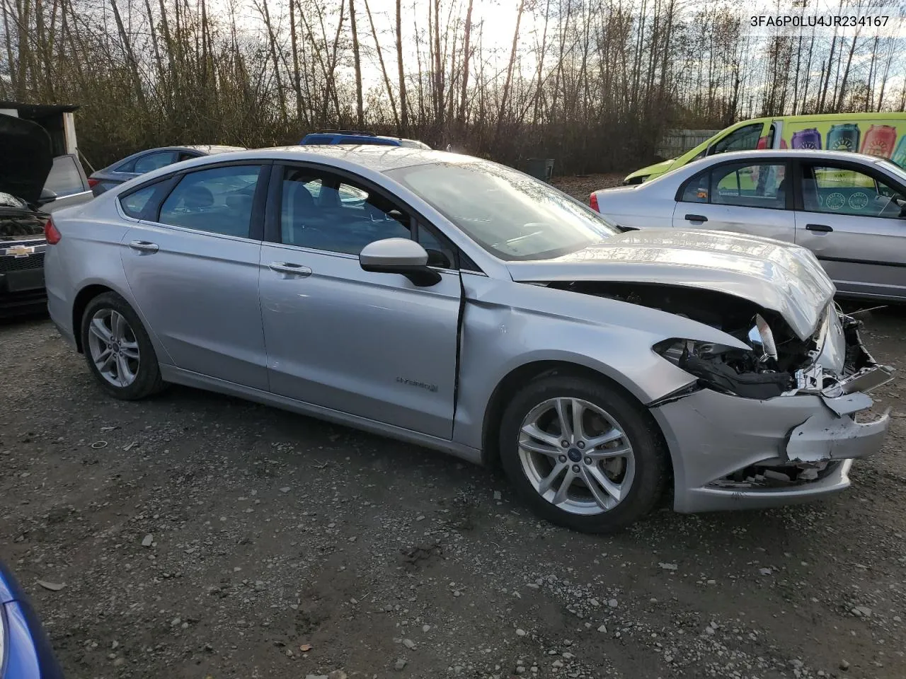 2018 Ford Fusion Se Hybrid VIN: 3FA6P0LU4JR234167 Lot: 78313004