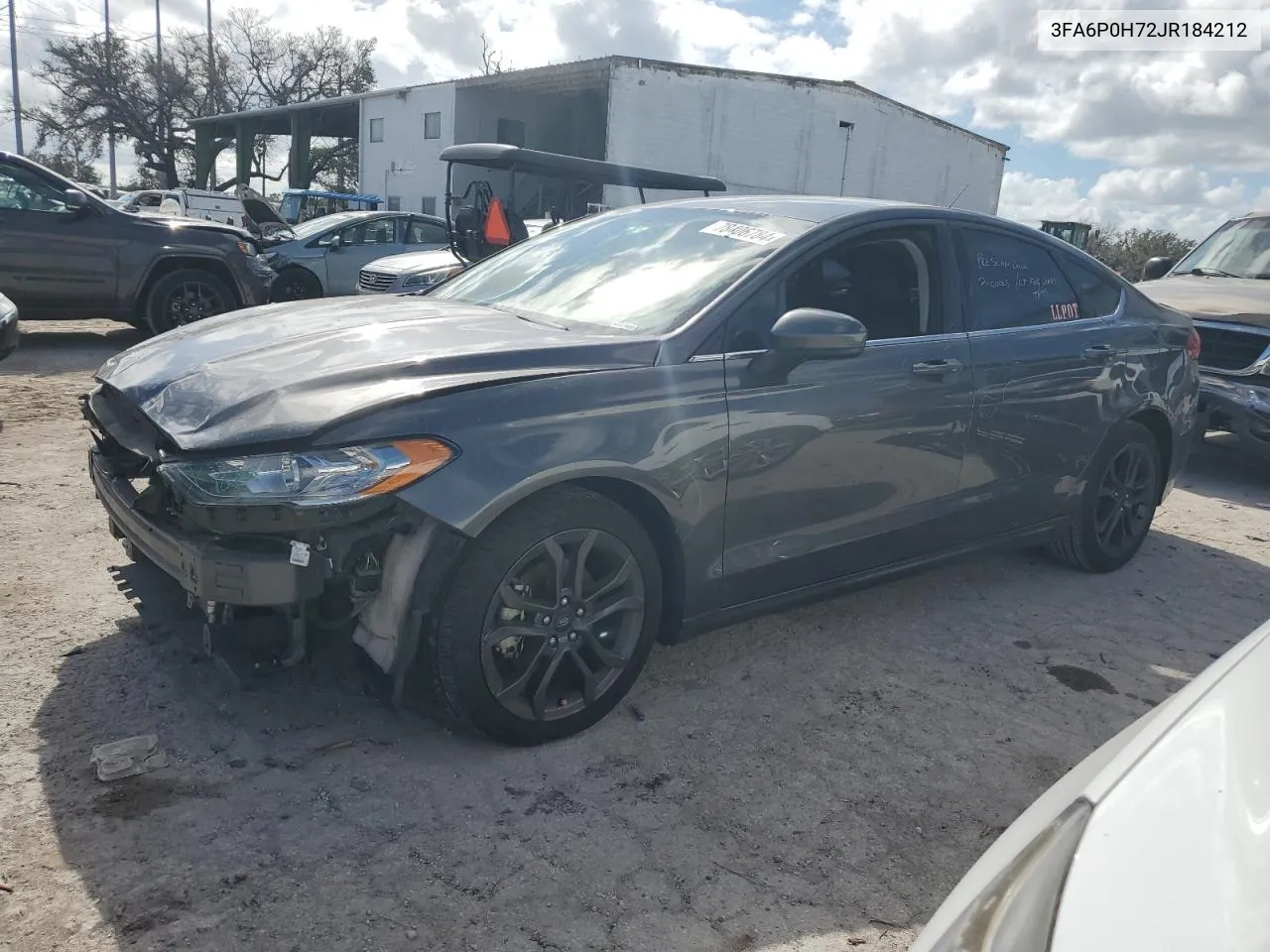 2018 Ford Fusion Se VIN: 3FA6P0H72JR184212 Lot: 78406784