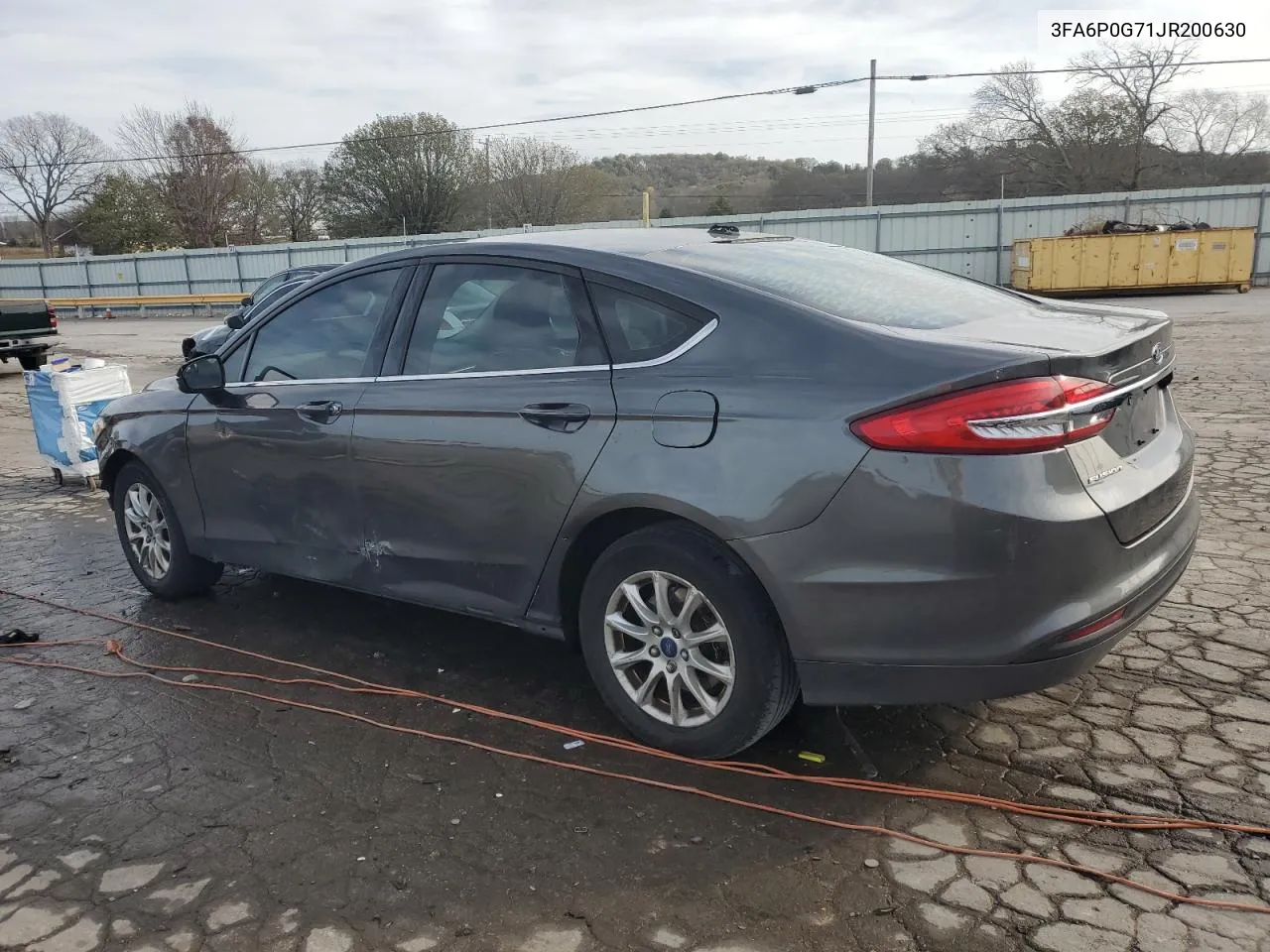 2018 Ford Fusion S VIN: 3FA6P0G71JR200630 Lot: 78868214