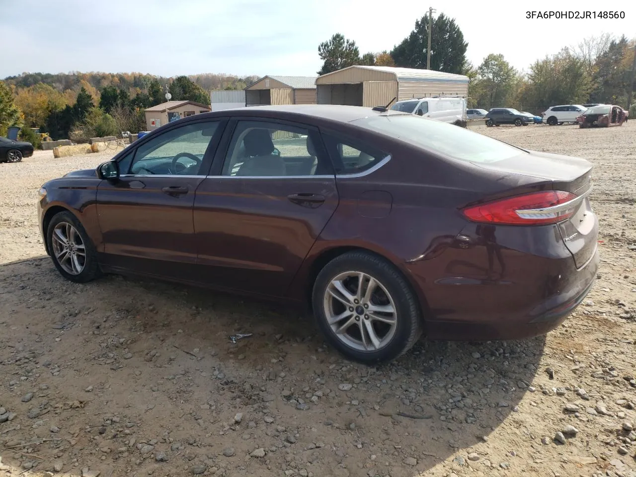 2018 Ford Fusion Se VIN: 3FA6P0HD2JR148560 Lot: 78872324