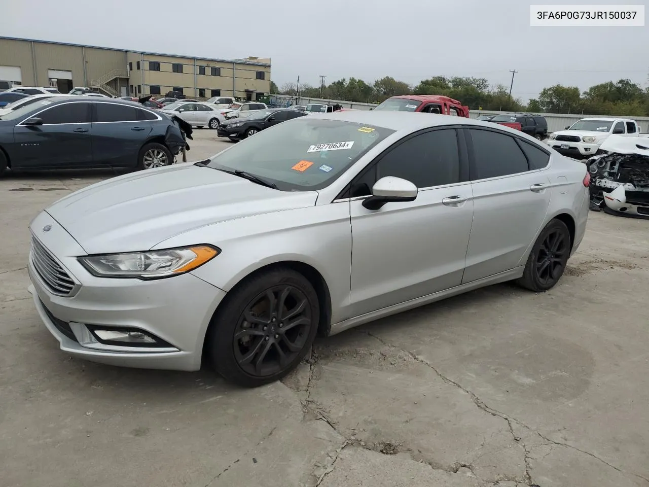 2018 Ford Fusion S VIN: 3FA6P0G73JR150037 Lot: 79270634