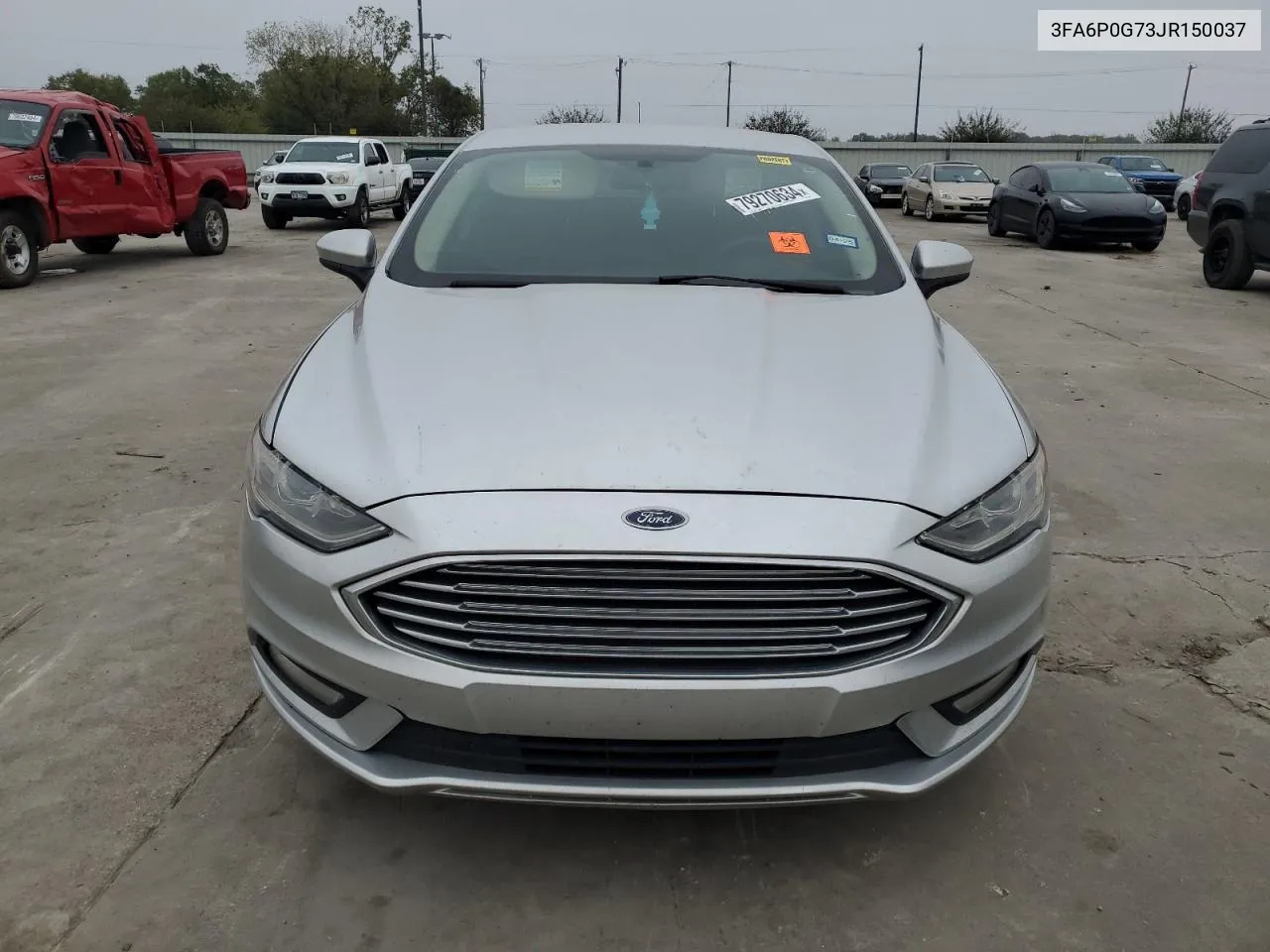 2018 Ford Fusion S VIN: 3FA6P0G73JR150037 Lot: 79270634