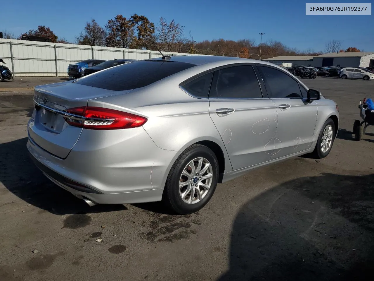 2018 Ford Fusion S VIN: 3FA6P0G76JR192377 Lot: 79298014