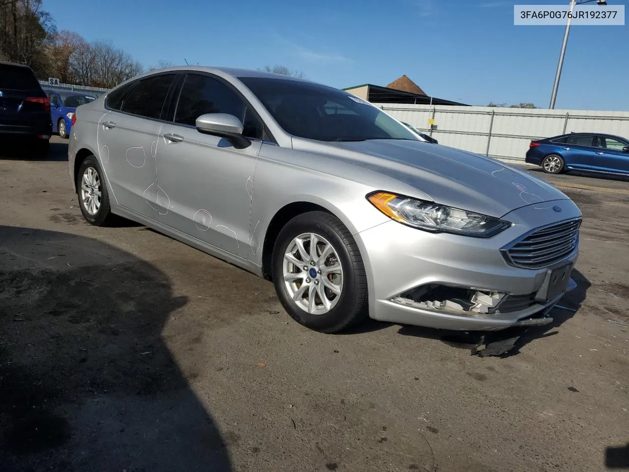 2018 Ford Fusion S VIN: 3FA6P0G76JR192377 Lot: 79298014