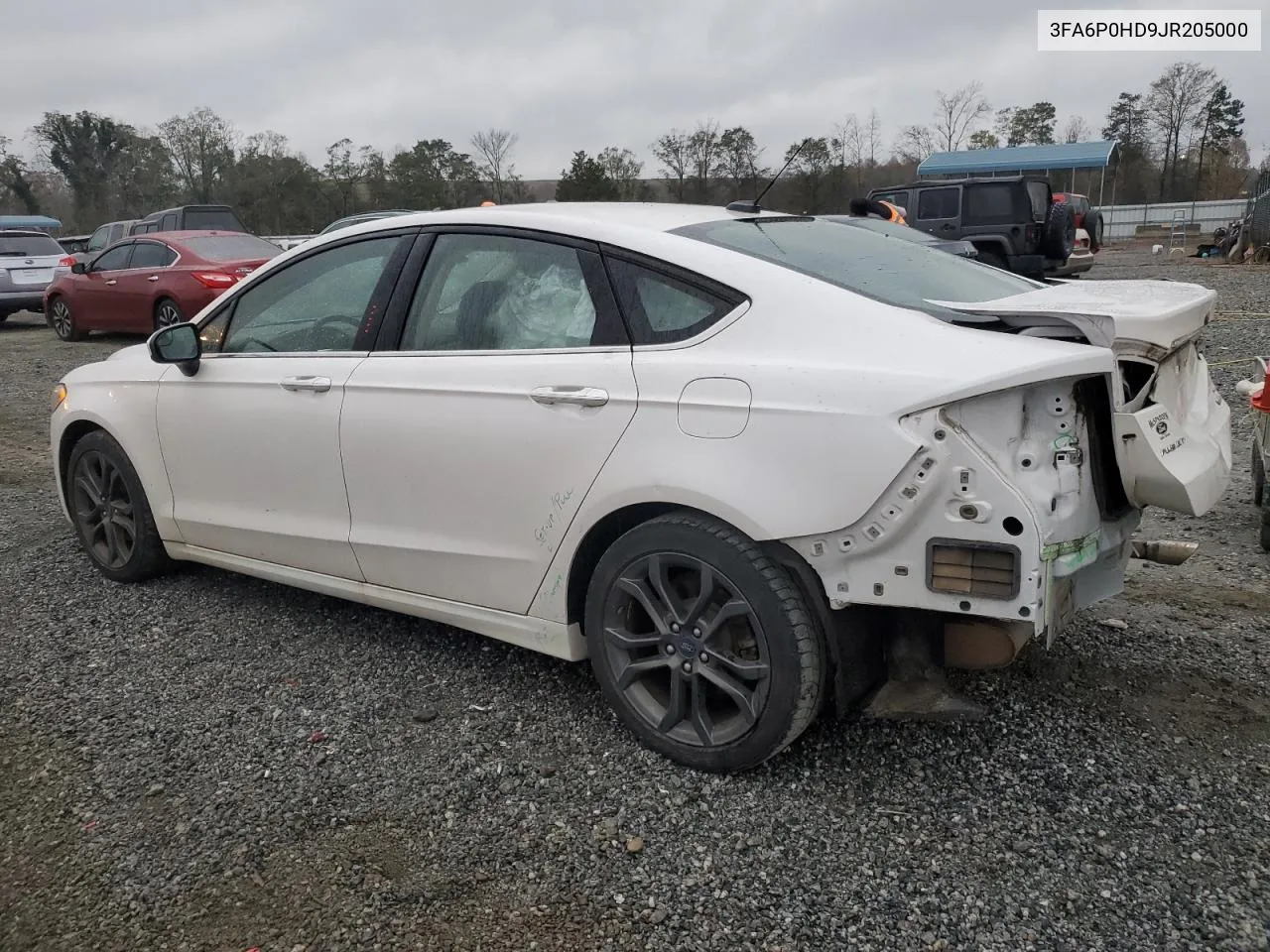 2018 Ford Fusion Se VIN: 3FA6P0HD9JR205000 Lot: 79678874