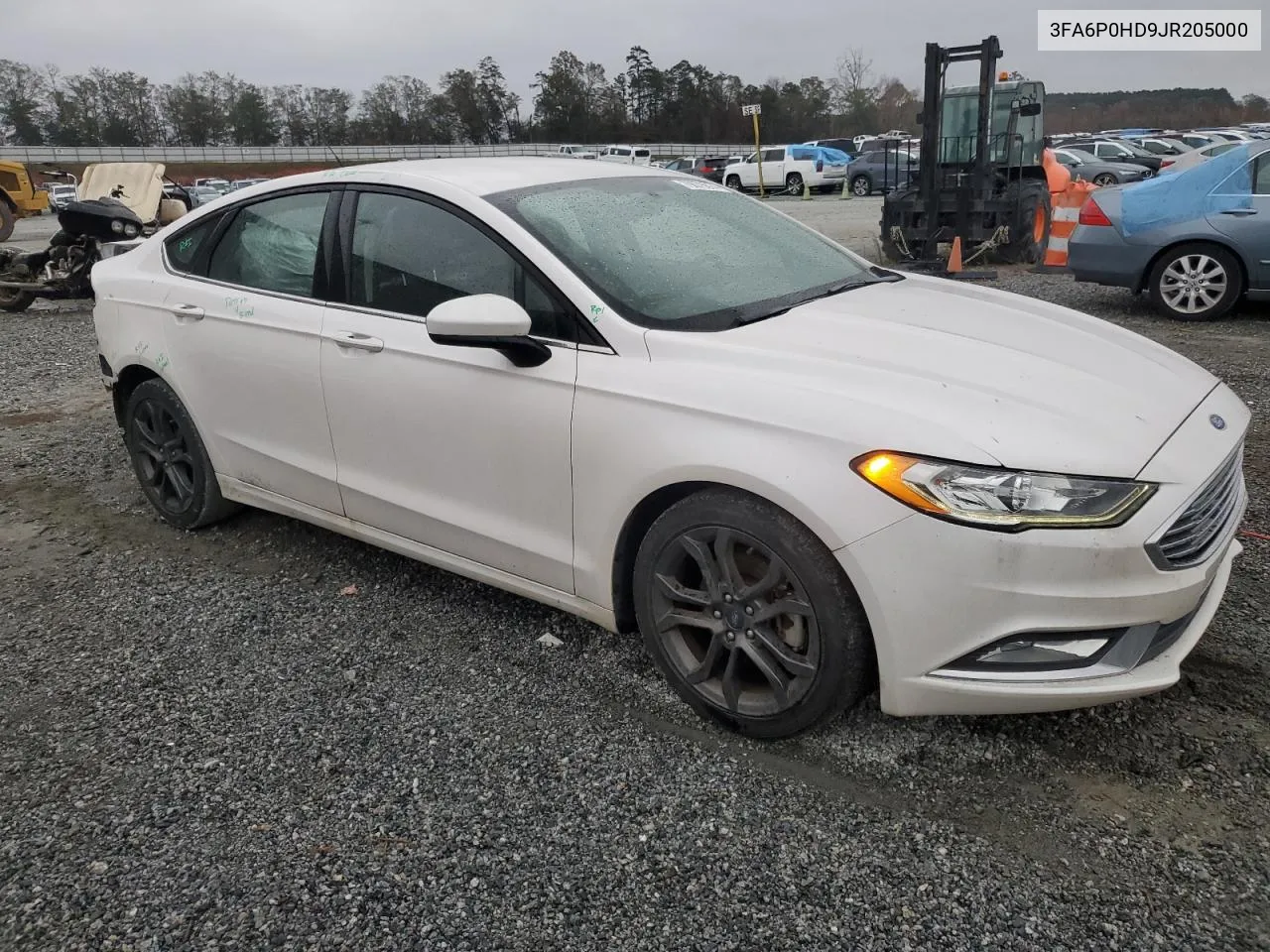 2018 Ford Fusion Se VIN: 3FA6P0HD9JR205000 Lot: 79678874