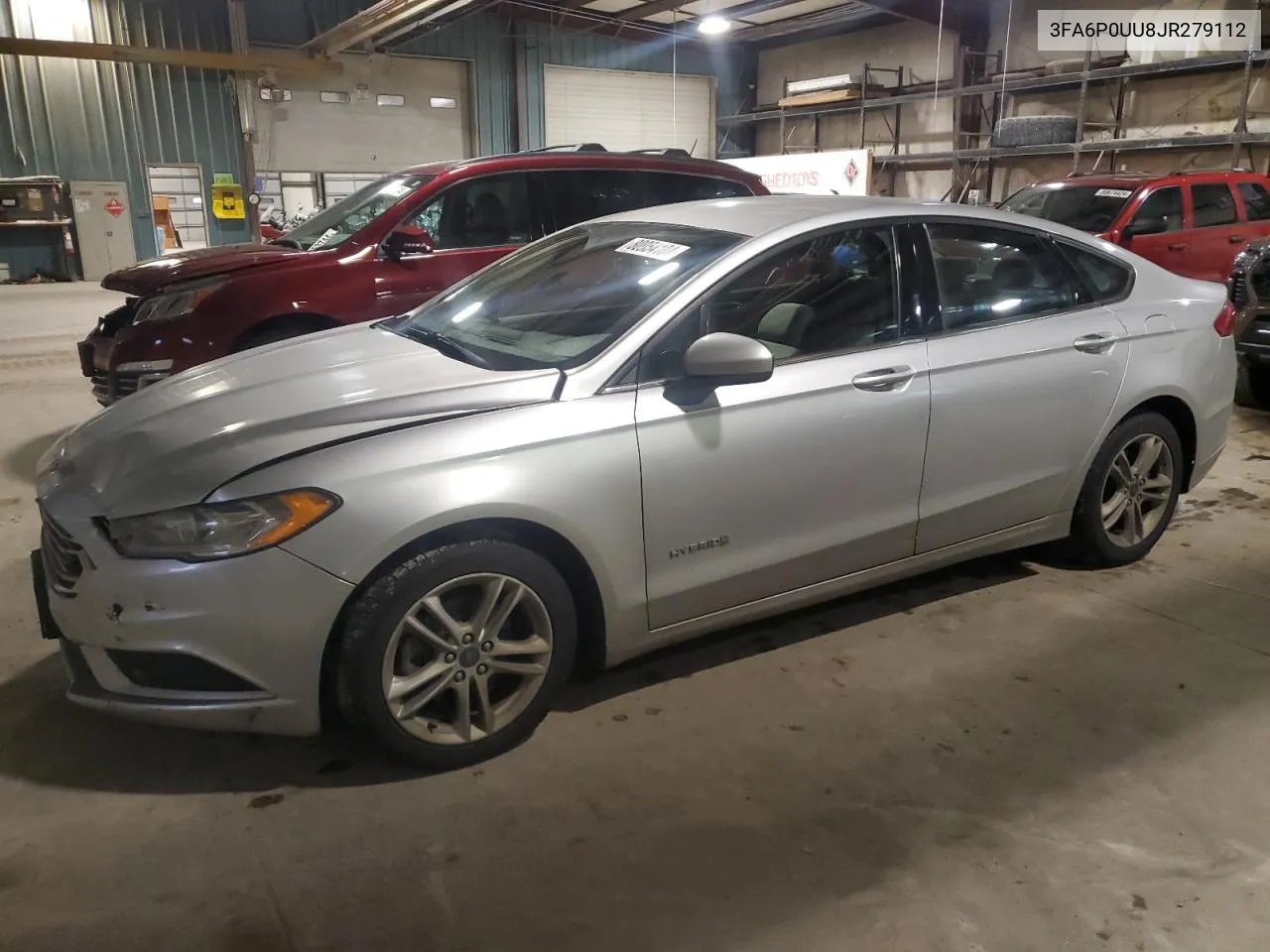 2018 Ford Fusion S Hybrid VIN: 3FA6P0UU8JR279112 Lot: 80054104