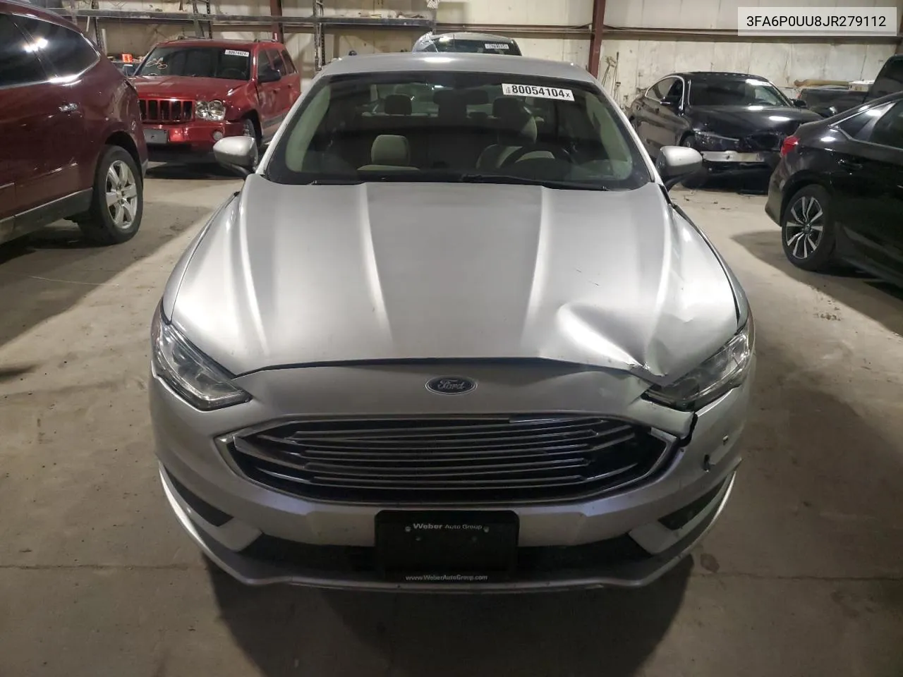 2018 Ford Fusion S Hybrid VIN: 3FA6P0UU8JR279112 Lot: 80054104