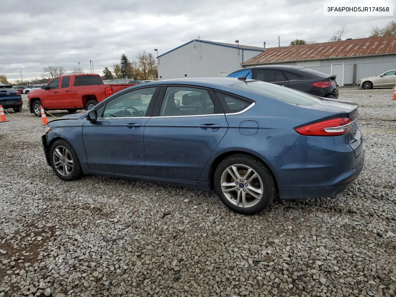 2018 Ford Fusion Se VIN: 3FA6P0HD5JR174568 Lot: 80210414