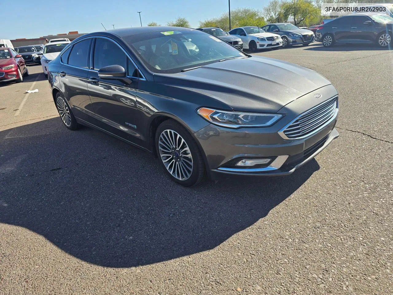 2018 Ford Fusion Titanium/Platinum Hev VIN: 3FA6P0RU8JR262903 Lot: 81024714