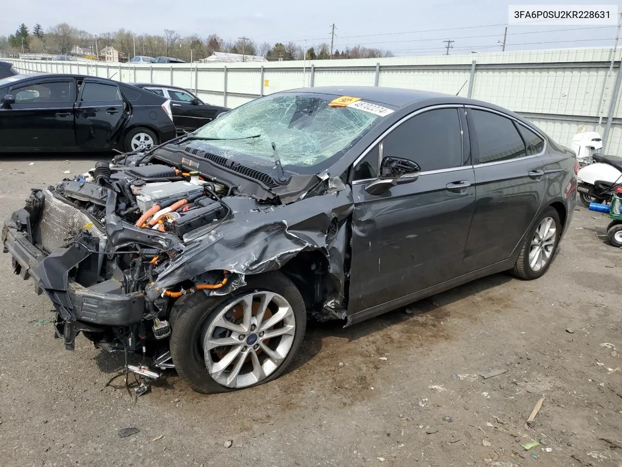 2019 Ford Fusion Titanium VIN: 3FA6P0SU2KR228631 Lot: 48702274