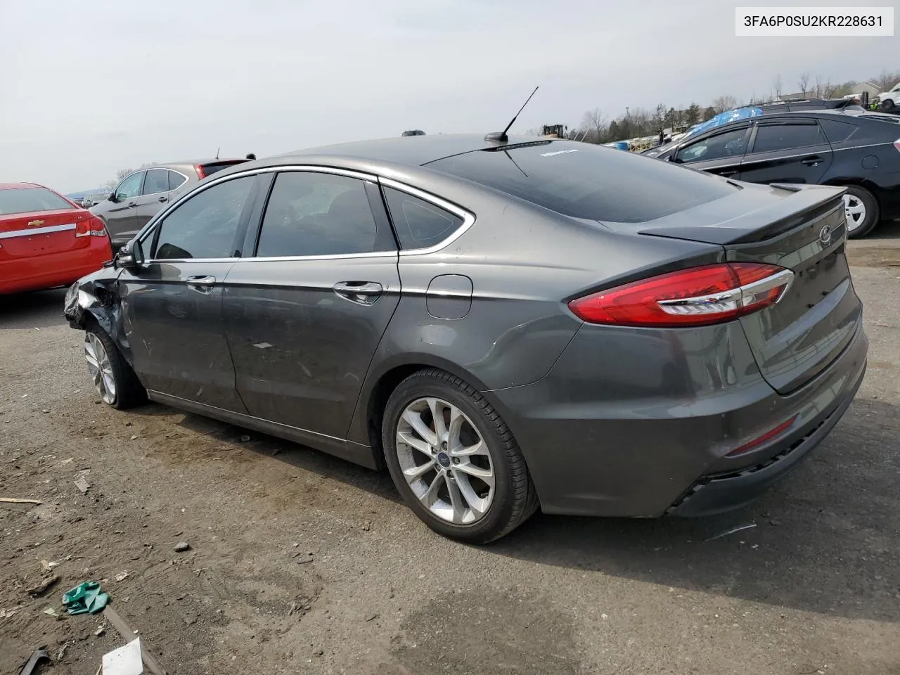 2019 Ford Fusion Titanium VIN: 3FA6P0SU2KR228631 Lot: 48702274