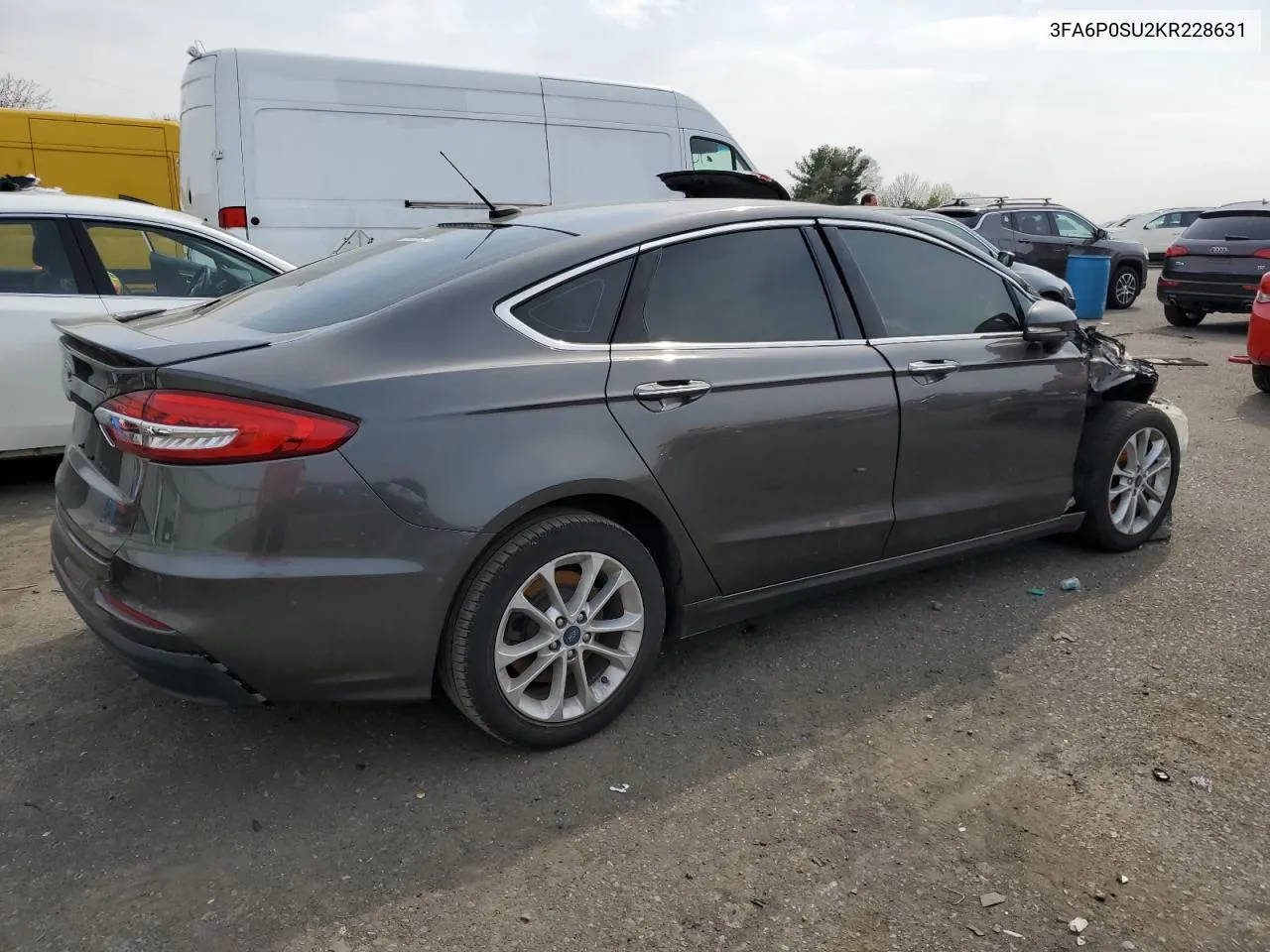 2019 Ford Fusion Titanium VIN: 3FA6P0SU2KR228631 Lot: 48702274