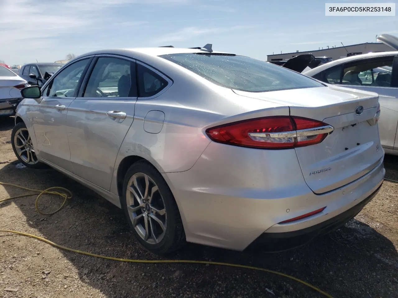 2019 Ford Fusion Sel VIN: 3FA6P0CD5KR253148 Lot: 50367674