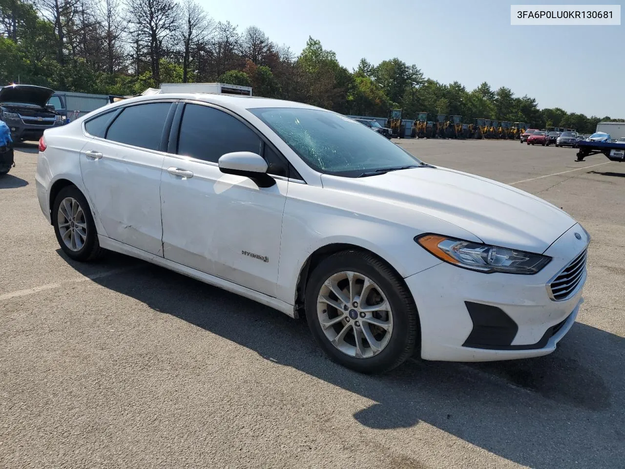 2019 Ford Fusion Se VIN: 3FA6P0LU0KR130681 Lot: 51474574