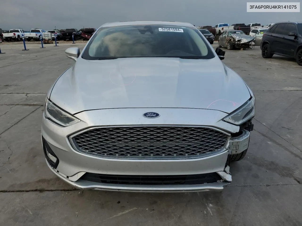 2019 Ford Fusion Titanium VIN: 3FA6P0RU4KR141075 Lot: 52581594