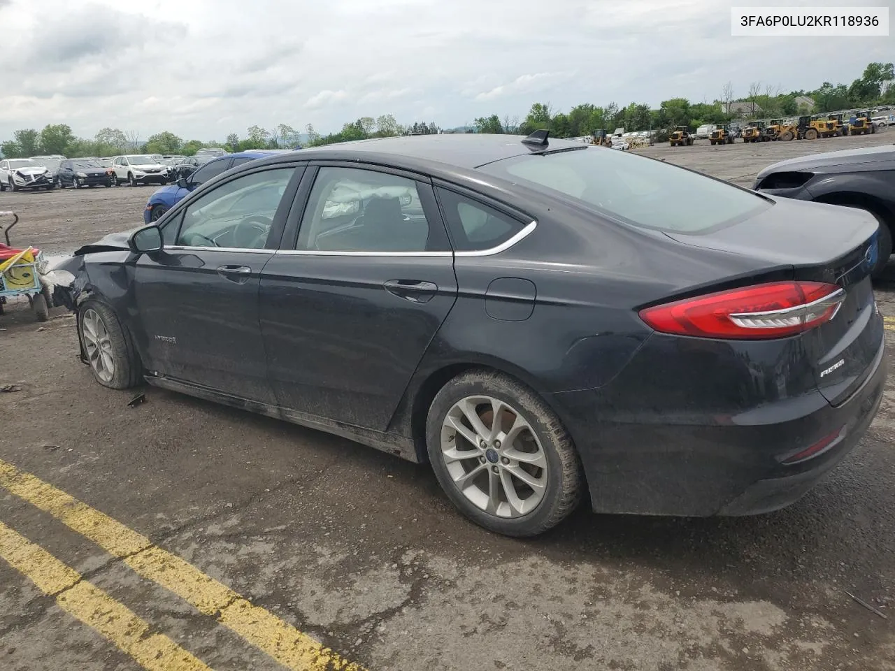 2019 Ford Fusion Se VIN: 3FA6P0LU2KR118936 Lot: 54744164