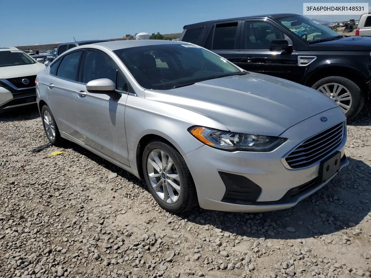 2019 Ford Fusion Se VIN: 3FA6P0HD4KR148531 Lot: 55215624