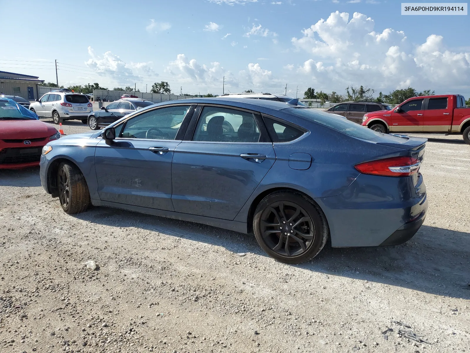 2019 Ford Fusion Se VIN: 3FA6P0HD9KR194114 Lot: 55305093