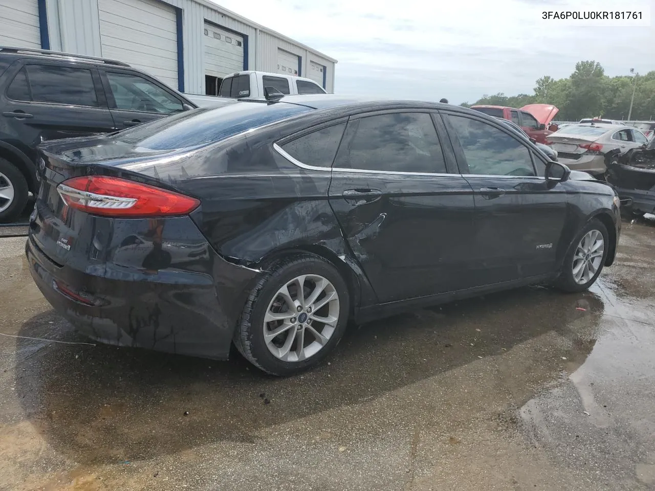 2019 Ford Fusion Se VIN: 3FA6P0LU0KR181761 Lot: 57060634