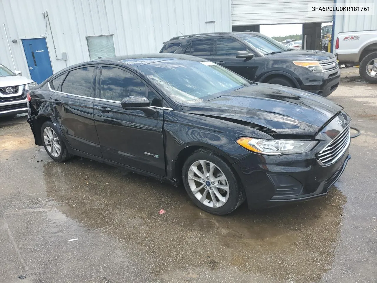 2019 Ford Fusion Se VIN: 3FA6P0LU0KR181761 Lot: 57060634