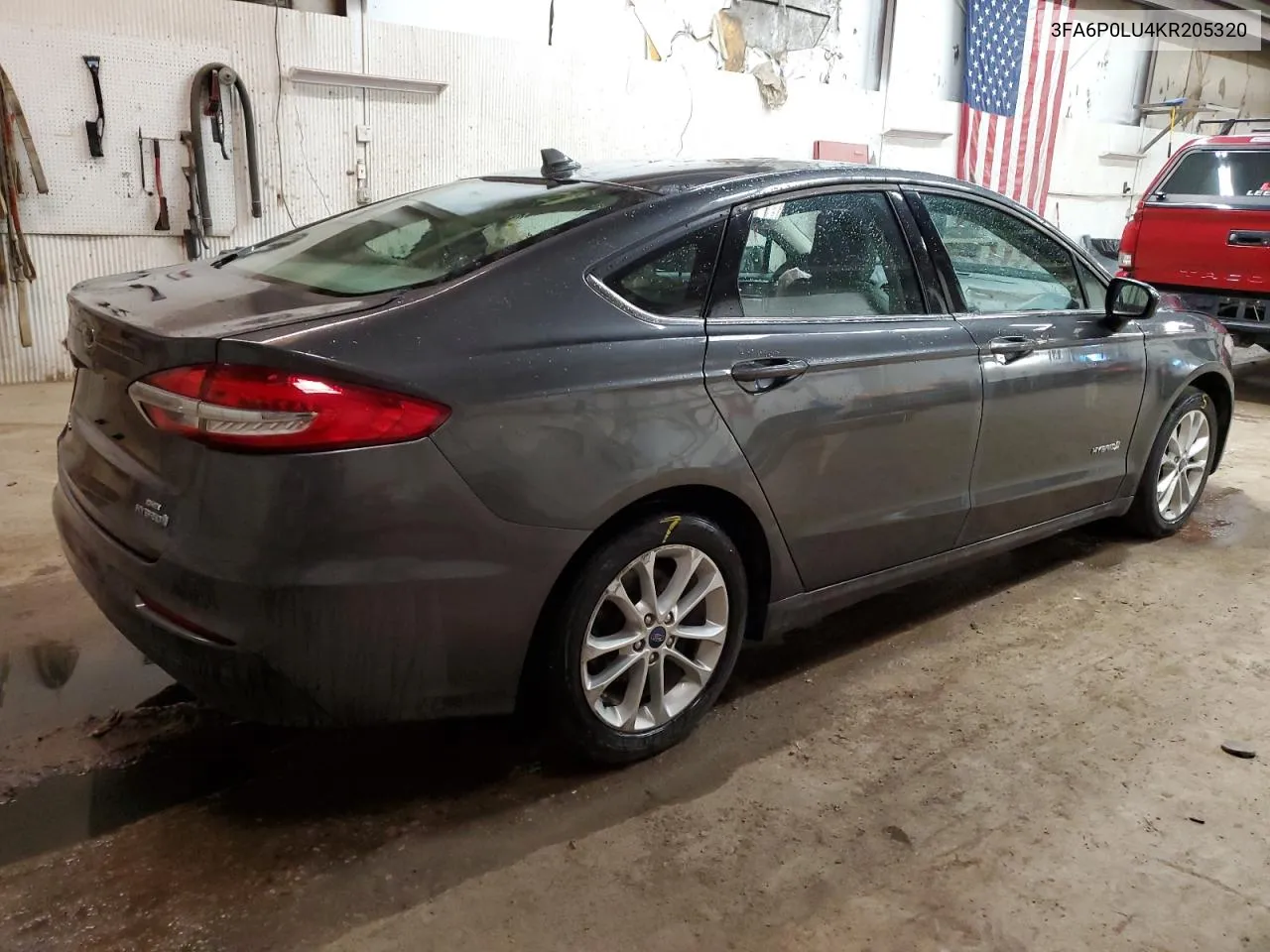 2019 Ford Fusion Se VIN: 3FA6P0LU4KR205320 Lot: 58121234