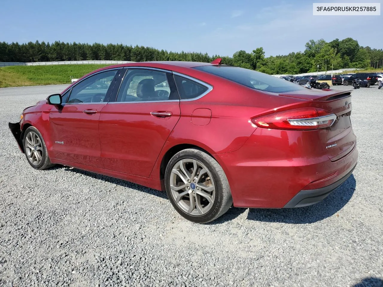 2019 Ford Fusion Titanium VIN: 3FA6P0RU5KR257885 Lot: 58419214