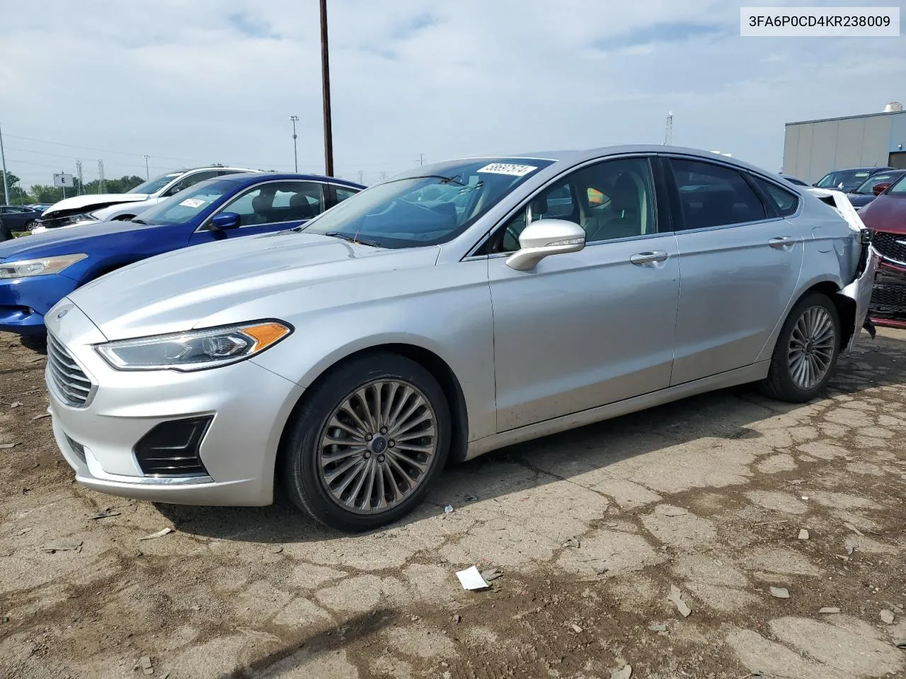 2019 Ford Fusion Sel VIN: 3FA6P0CD4KR238009 Lot: 58697574