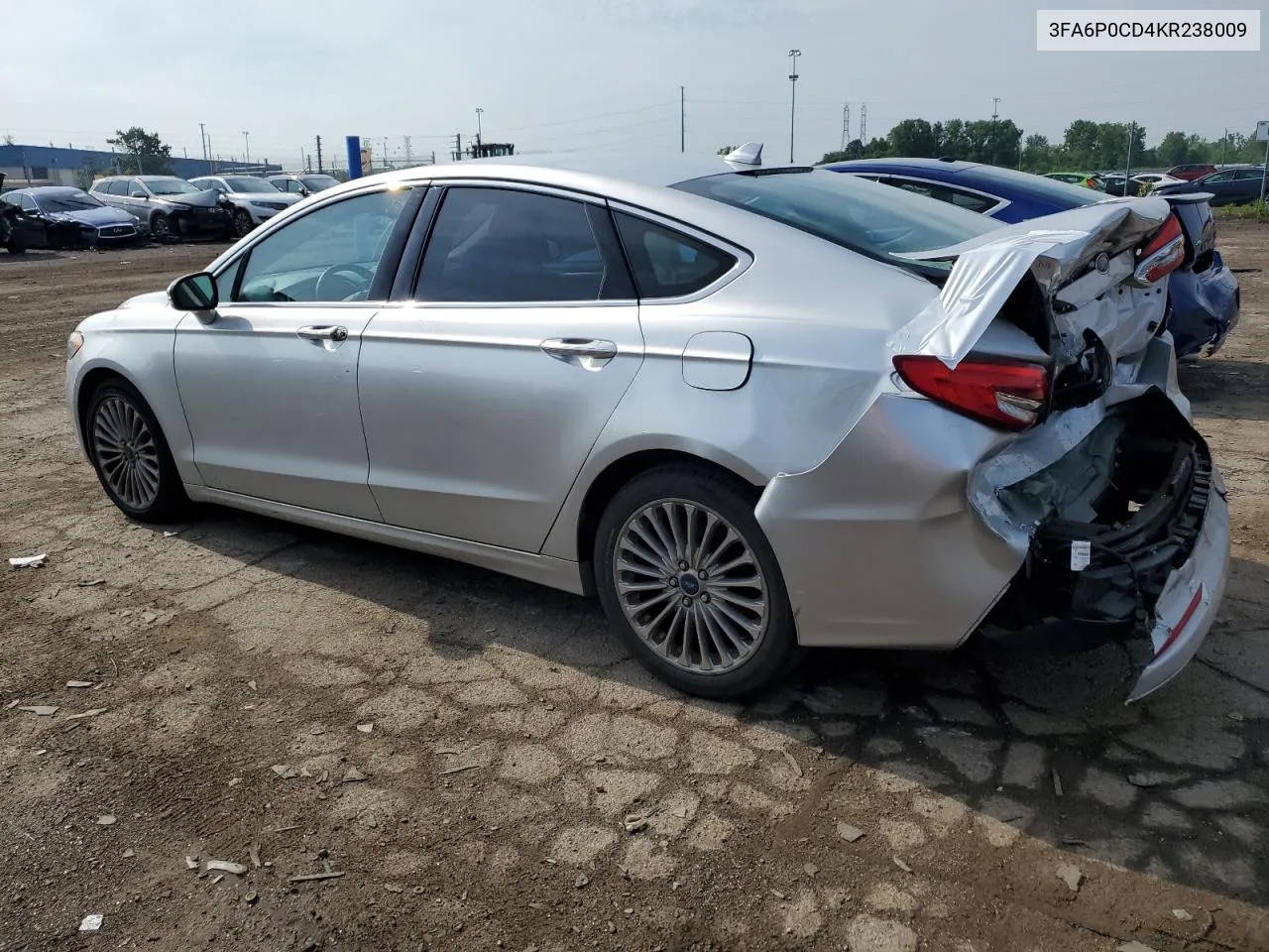 2019 Ford Fusion Sel VIN: 3FA6P0CD4KR238009 Lot: 58697574