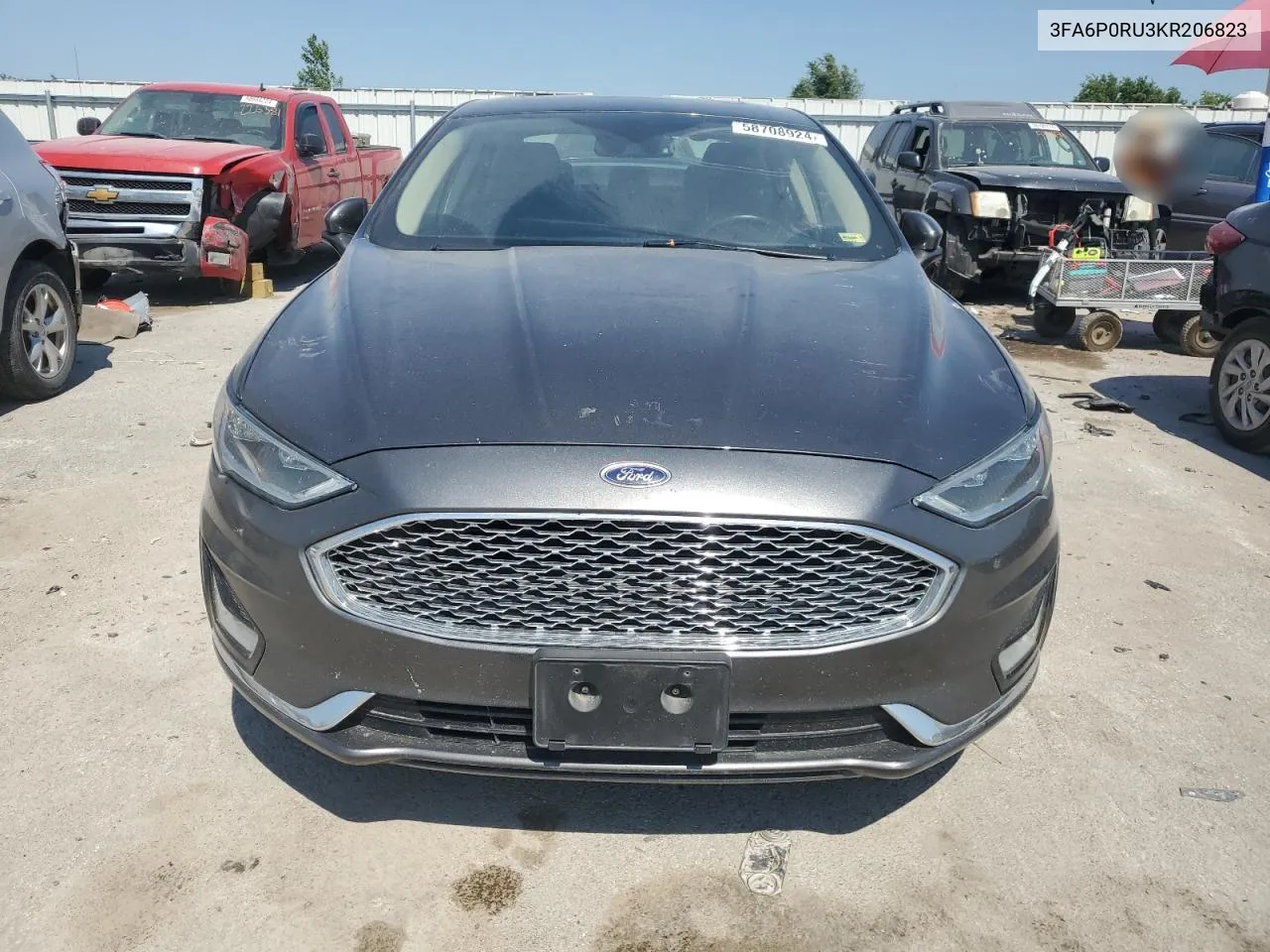 3FA6P0RU3KR206823 2019 Ford Fusion Titanium