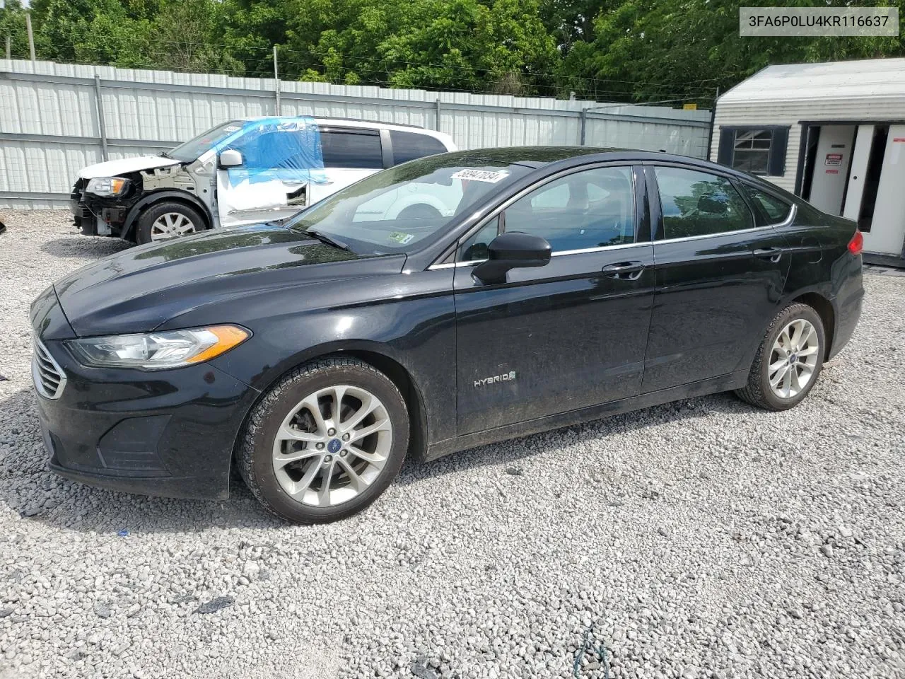 2019 Ford Fusion Se VIN: 3FA6P0LU4KR116637 Lot: 58947034