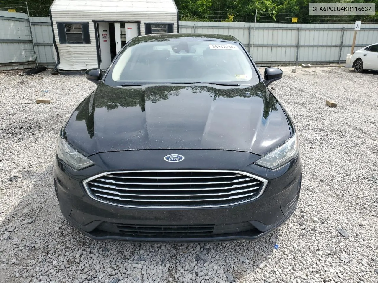 2019 Ford Fusion Se VIN: 3FA6P0LU4KR116637 Lot: 58947034