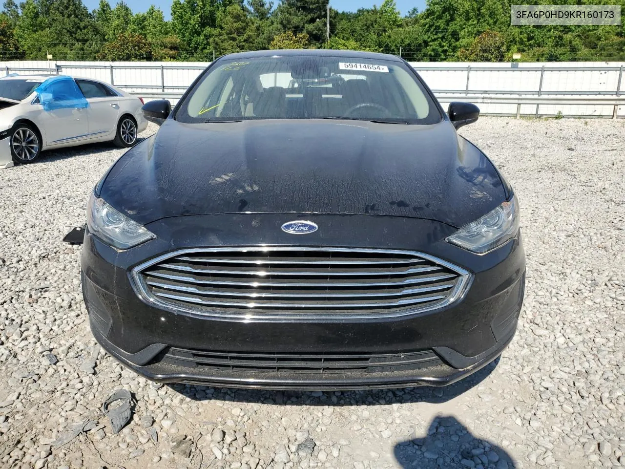 2019 Ford Fusion Se VIN: 3FA6P0HD9KR160173 Lot: 59414654