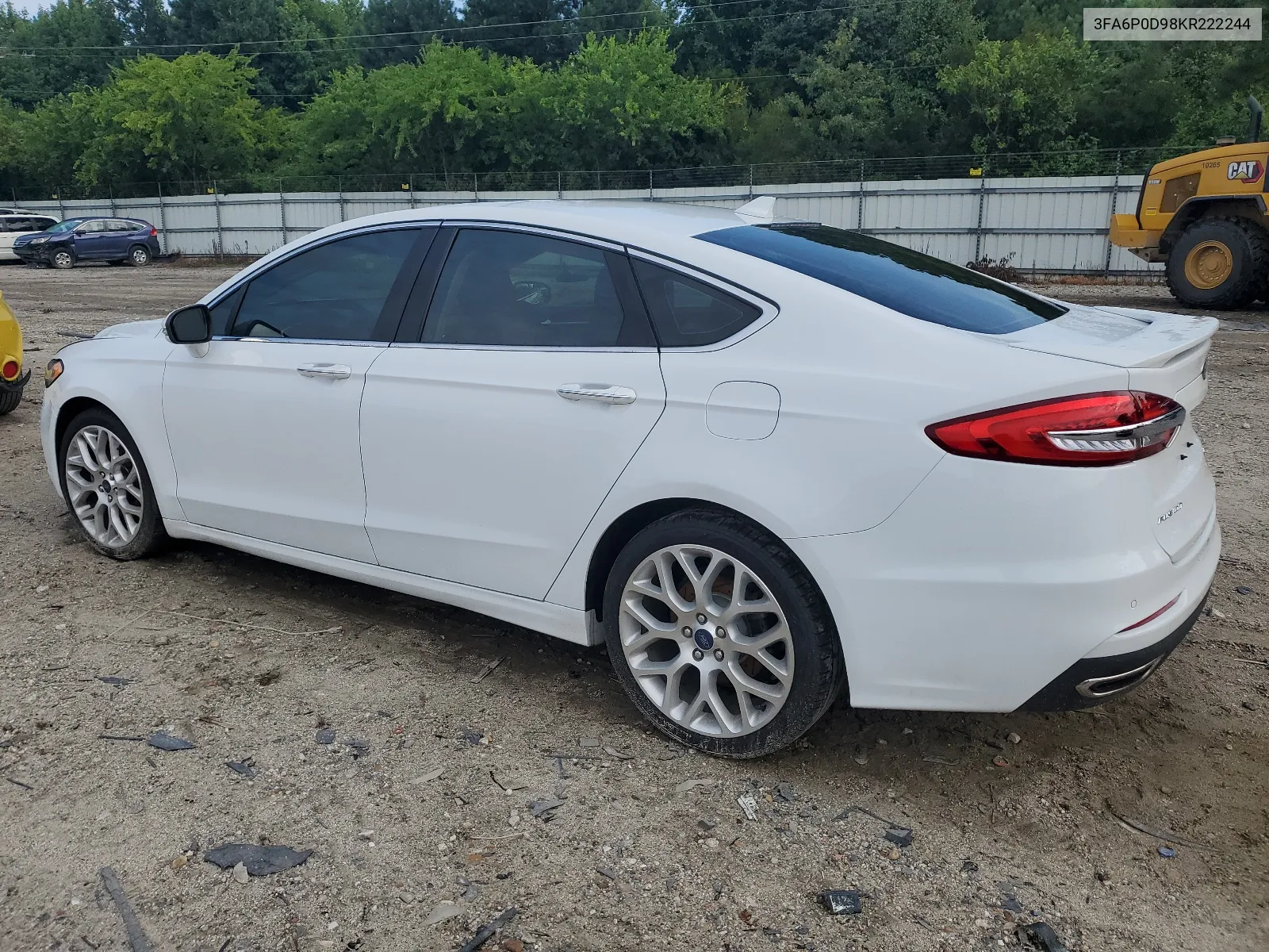 2019 Ford Fusion Titanium VIN: 3FA6P0D98KR222244 Lot: 60493604