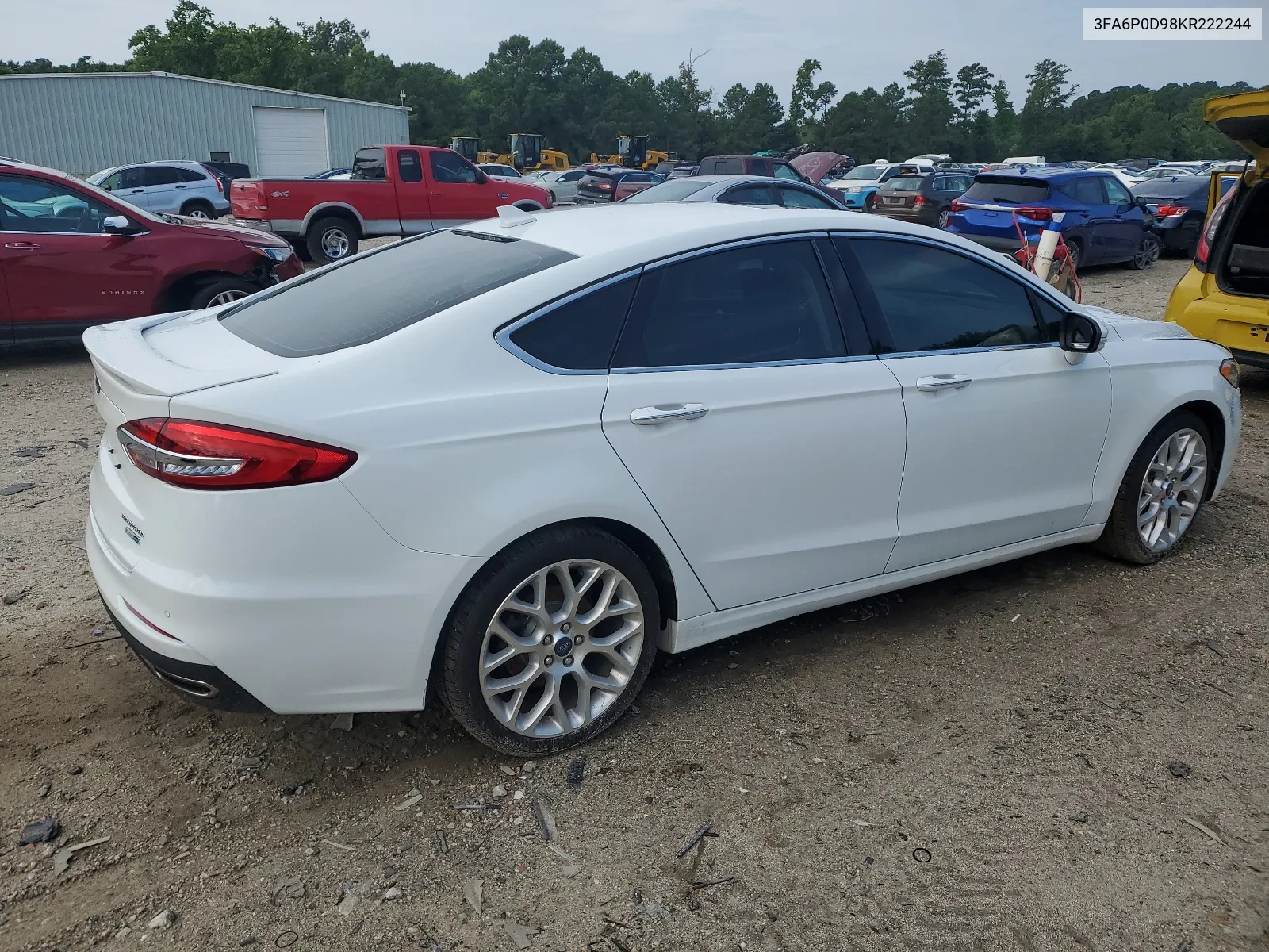 2019 Ford Fusion Titanium VIN: 3FA6P0D98KR222244 Lot: 60493604