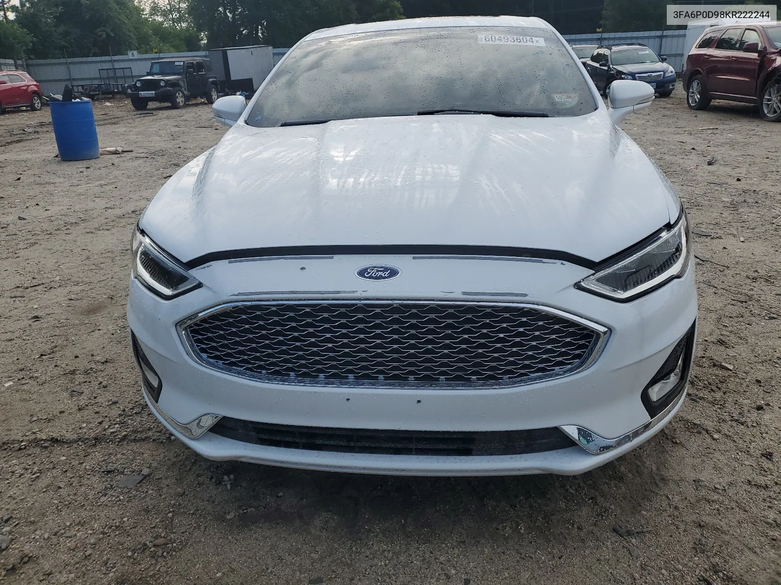 2019 Ford Fusion Titanium VIN: 3FA6P0D98KR222244 Lot: 60493604