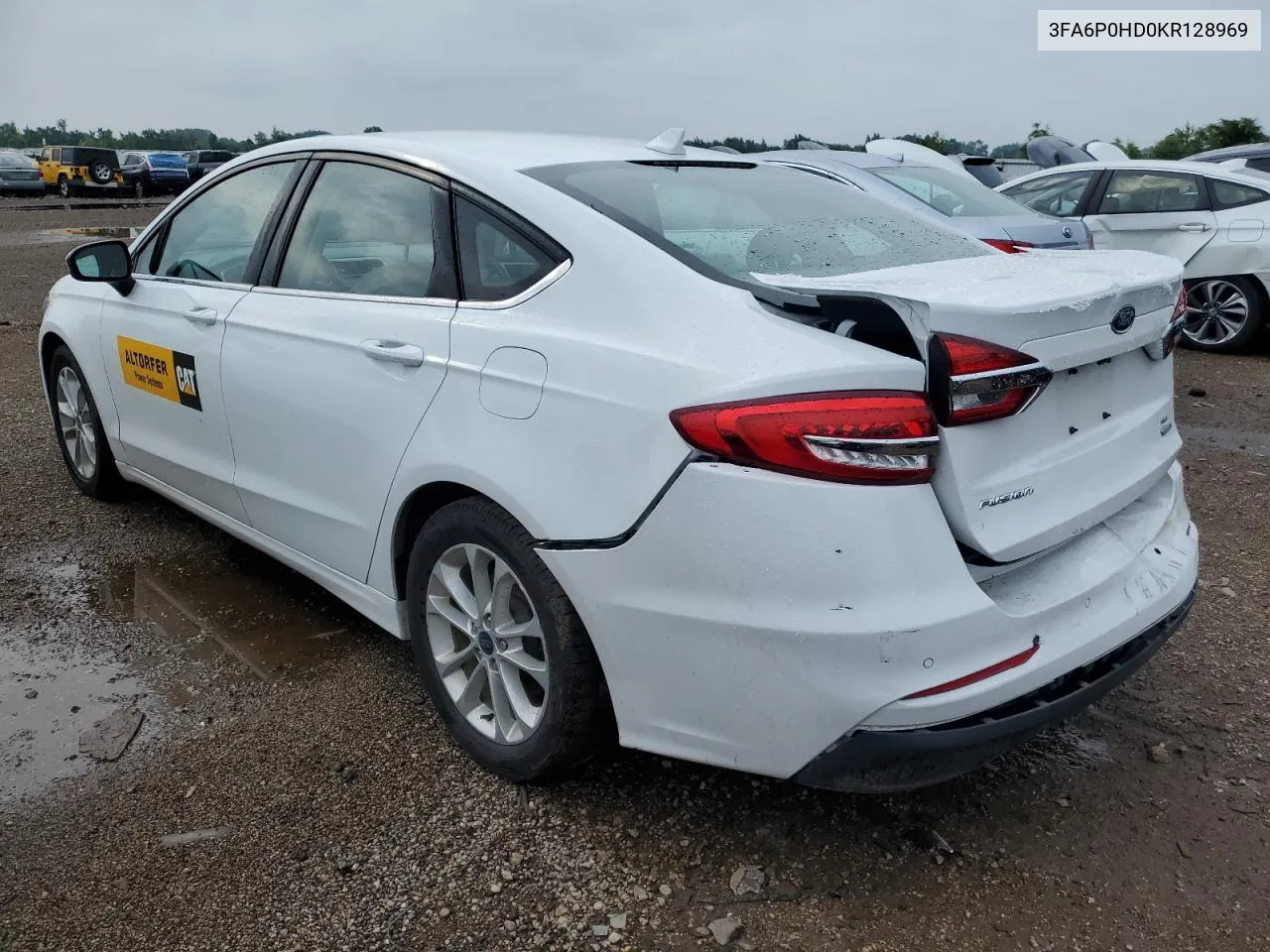 2019 Ford Fusion Se VIN: 3FA6P0HD0KR128969 Lot: 60544304