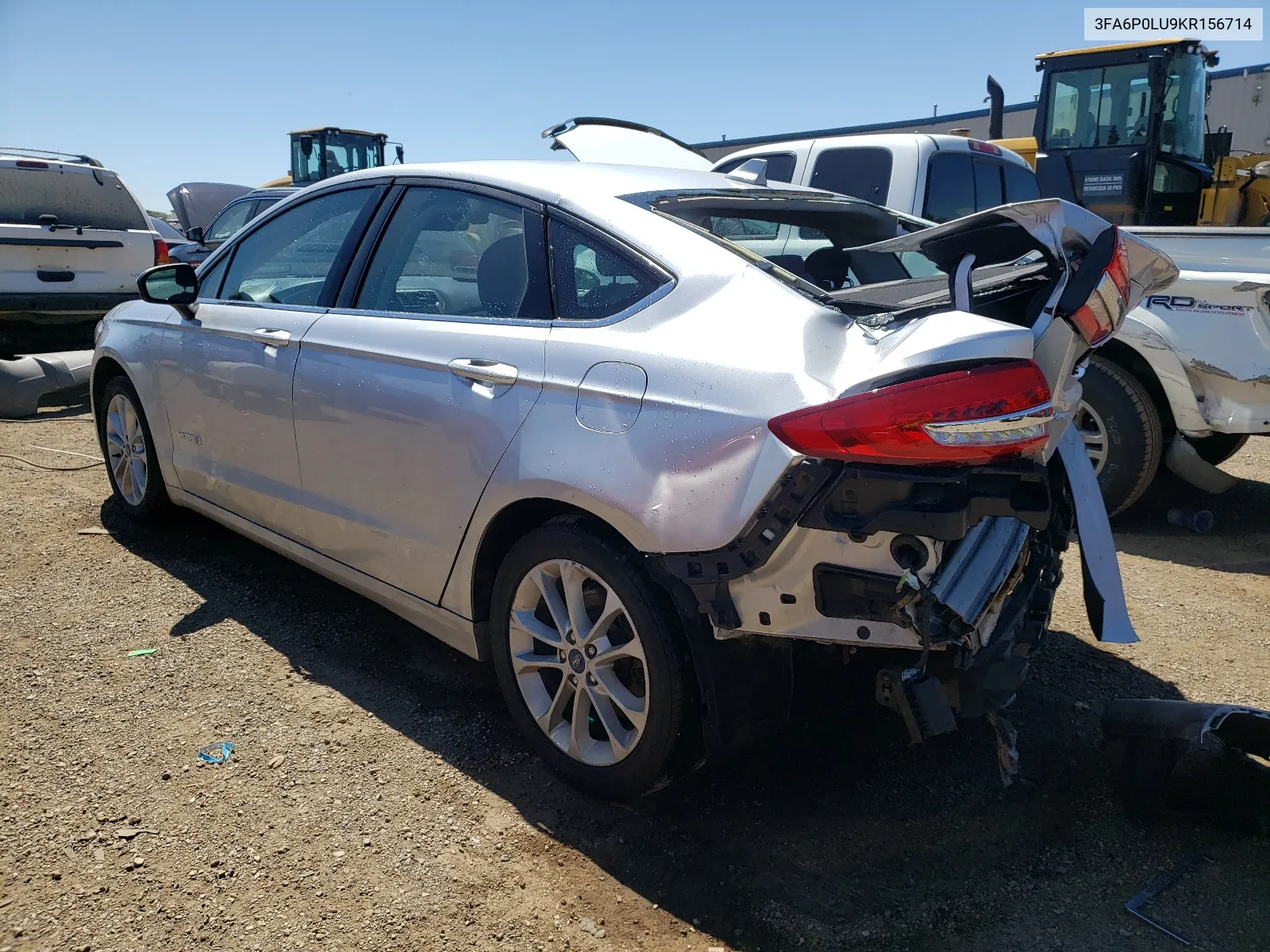 2019 Ford Fusion Se VIN: 3FA6P0LU9KR156714 Lot: 60867114