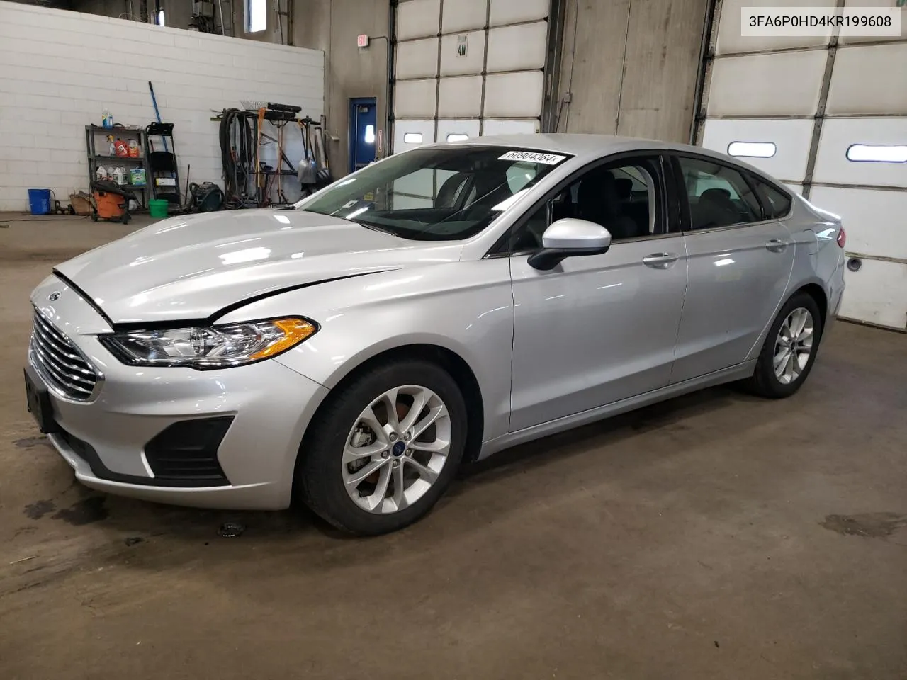 2019 Ford Fusion Se VIN: 3FA6P0HD4KR199608 Lot: 60904364